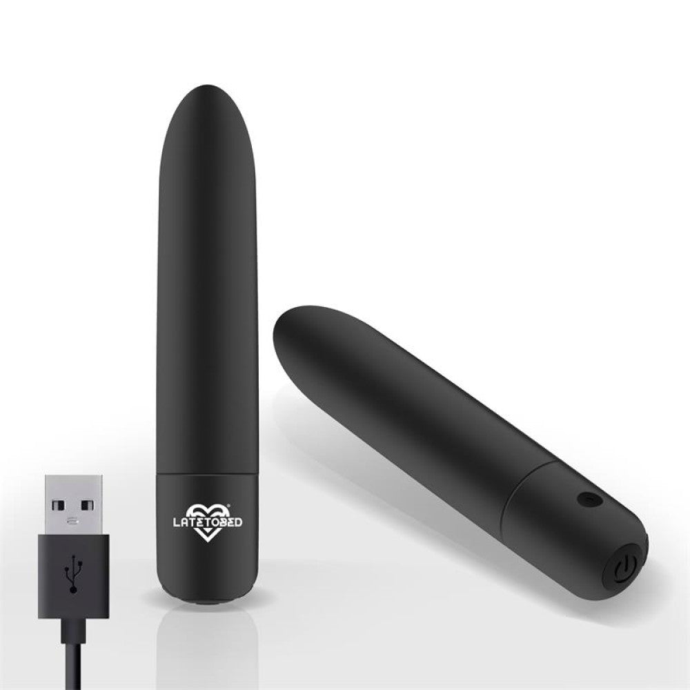 Powerful Rechargeable Bullet Vibrator Black