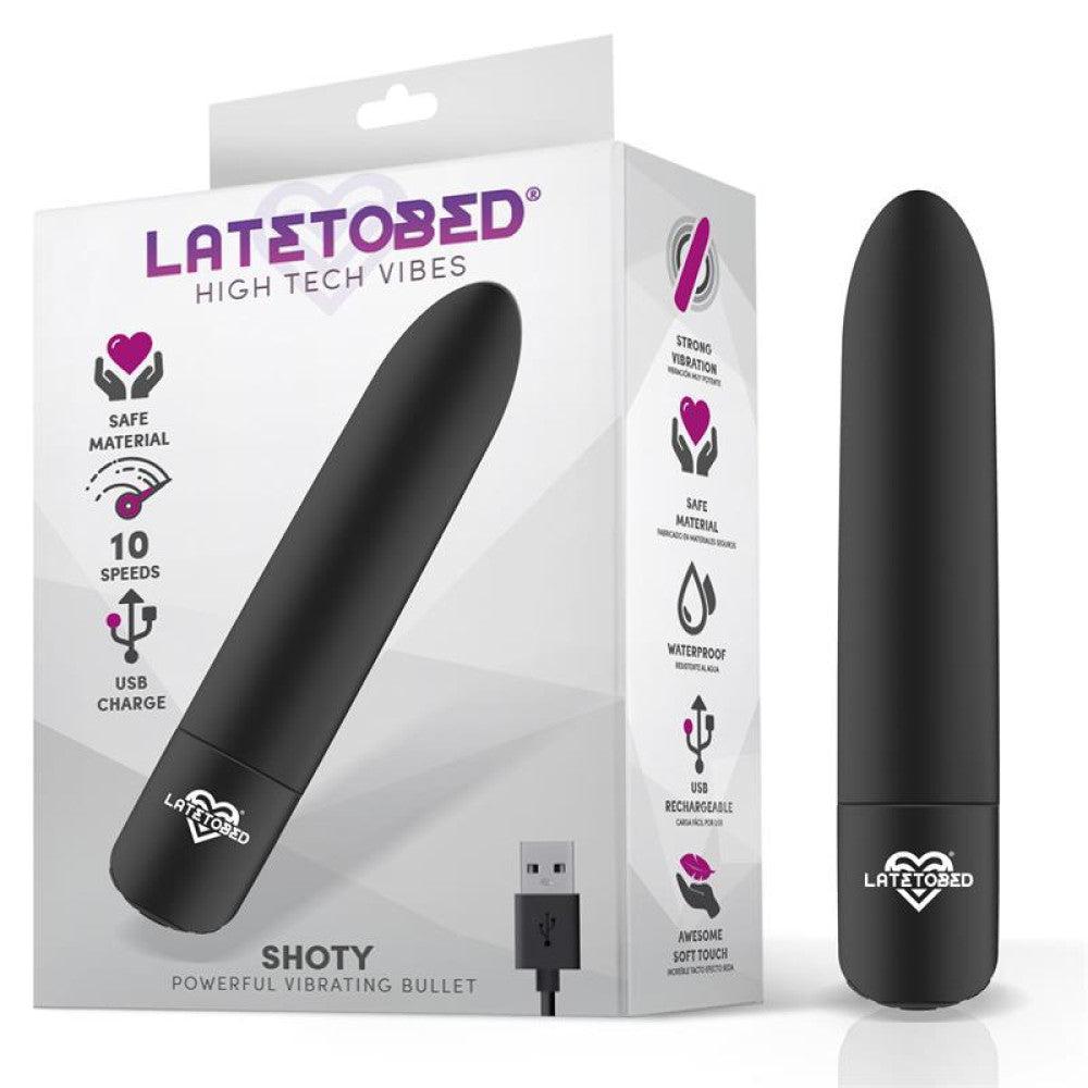 Powerful Rechargeable Bullet Vibrator Black