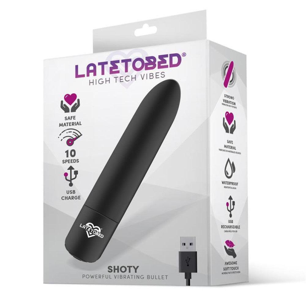 Powerful Rechargeable Bullet Vibrator Black