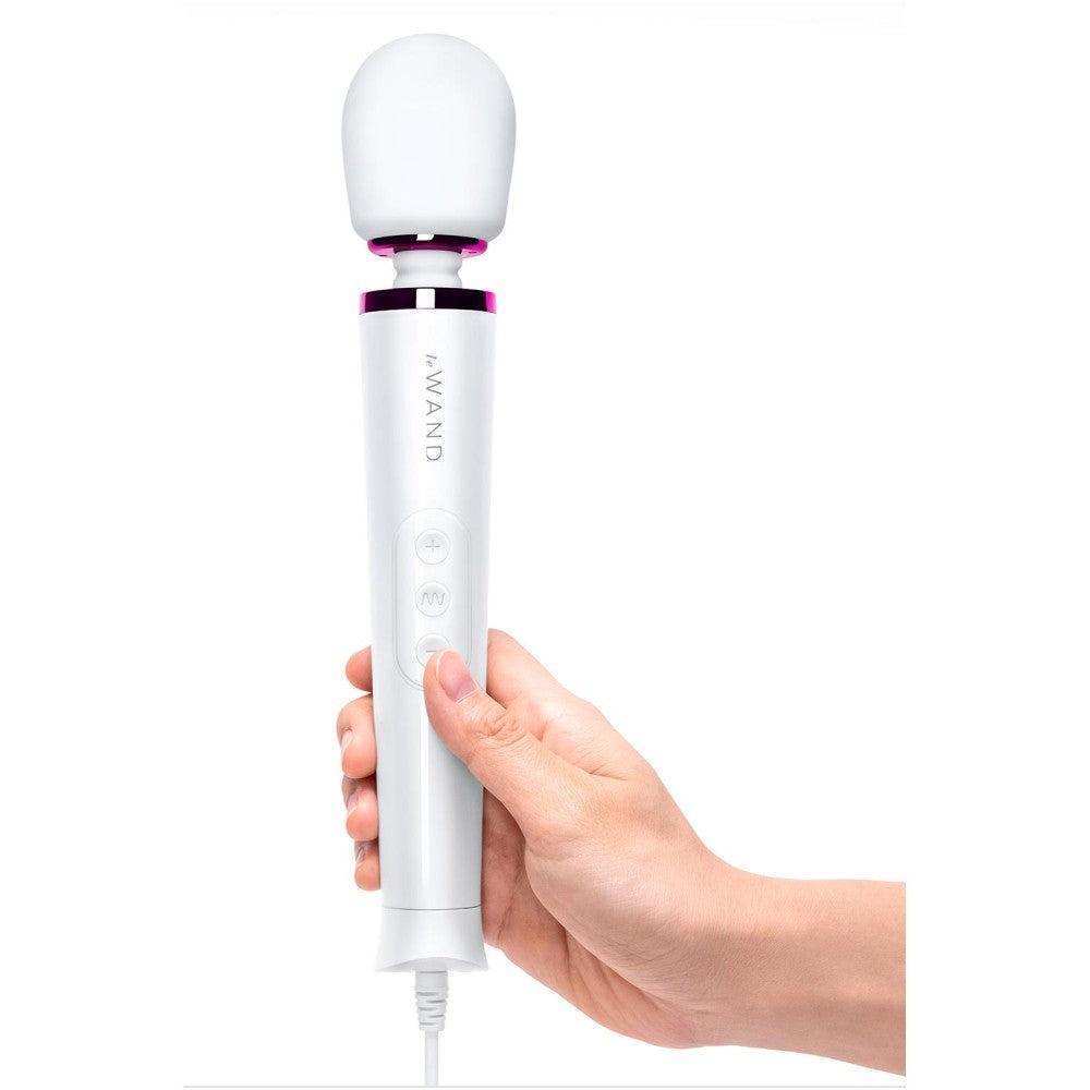 Powerful massager Le Wand Plug In for contact white