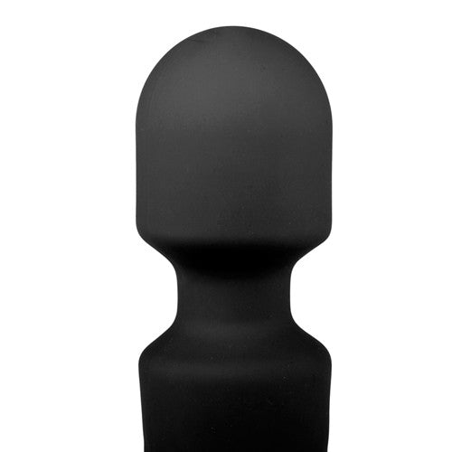 Rechargeable Silicone Mini Wand Massager Black