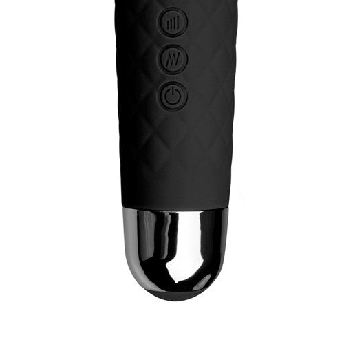 Rechargeable Silicone Mini Wand Massager Black