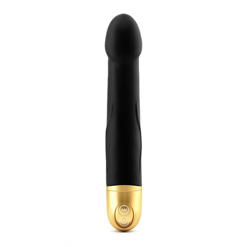 Powerful rechargeable G-spot silicone vibrator Real Vibration M black