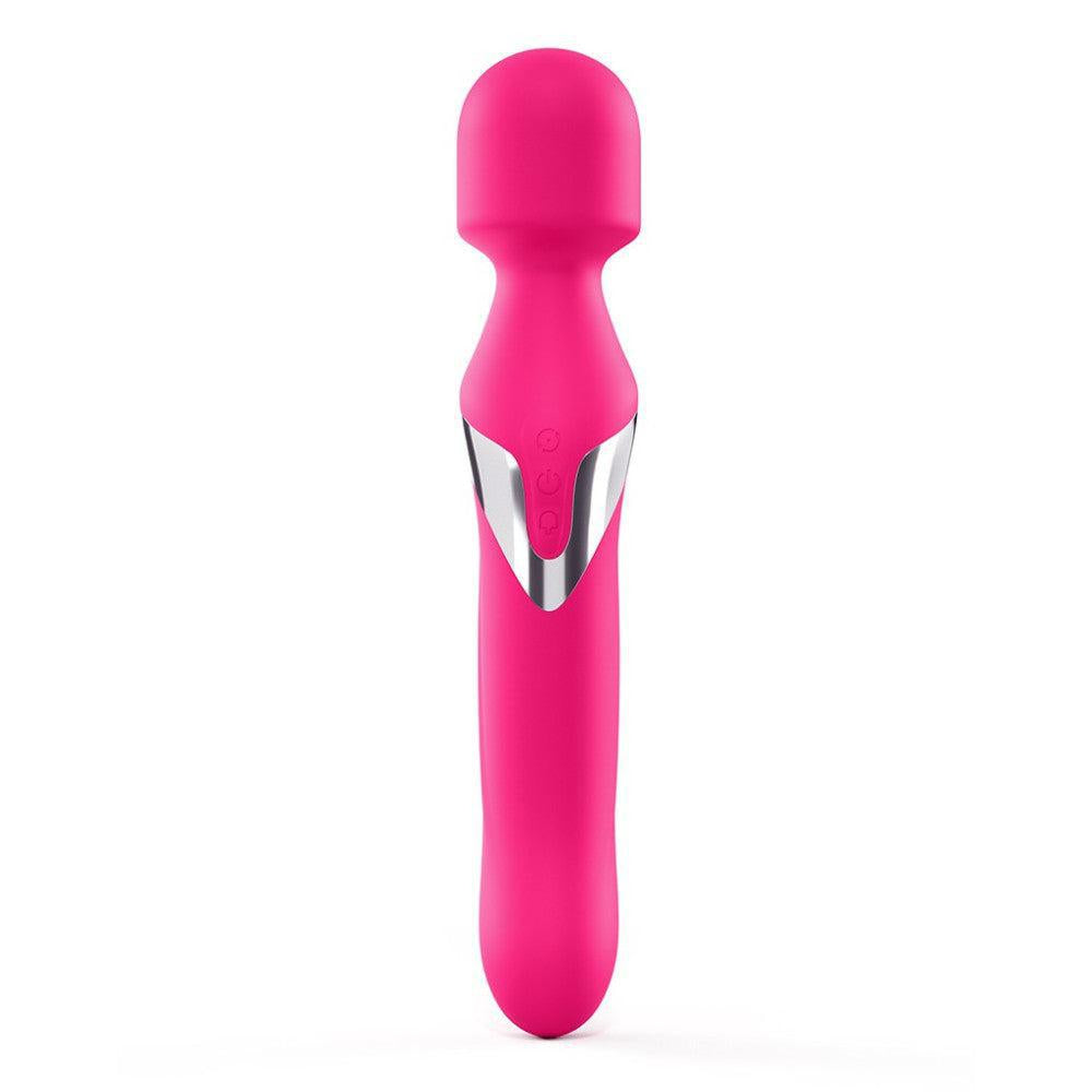 Dual Orgasm Rechargeable Powerful Wand Vibrator Pink