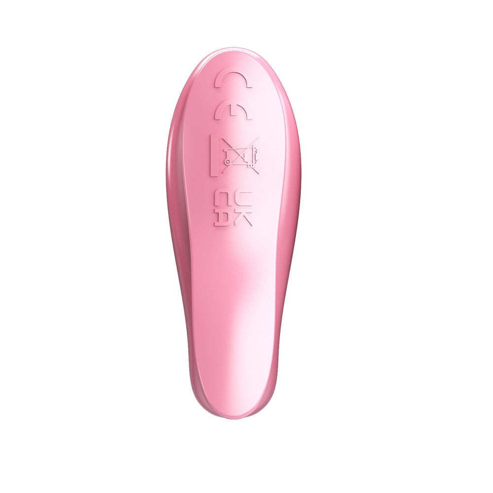 Pretty Love Leaf Rechargeable Vibrating Nipple Clamps Pink