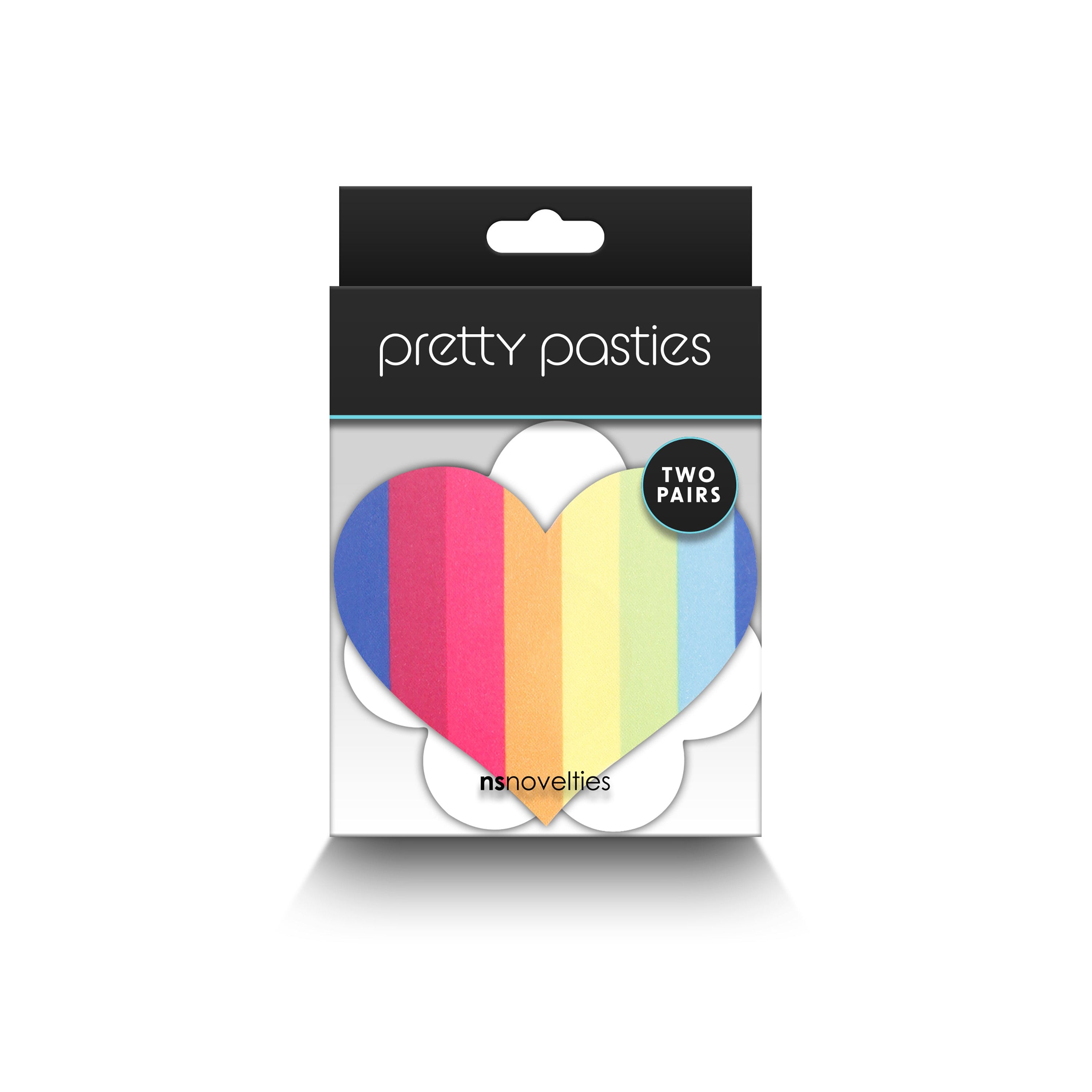Pride Rainbow Heart & Flower Pasties 2pk