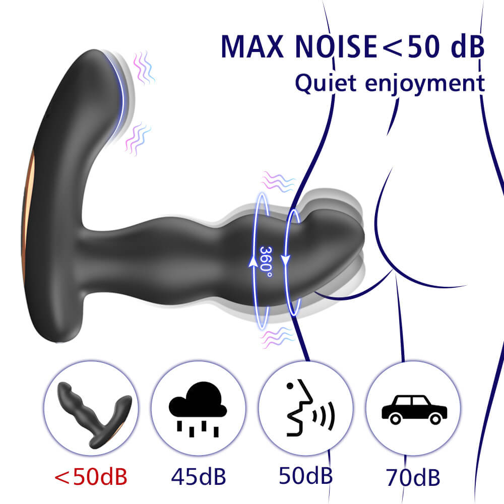 Prostate Stimulator with Rotation & Remote Hiross