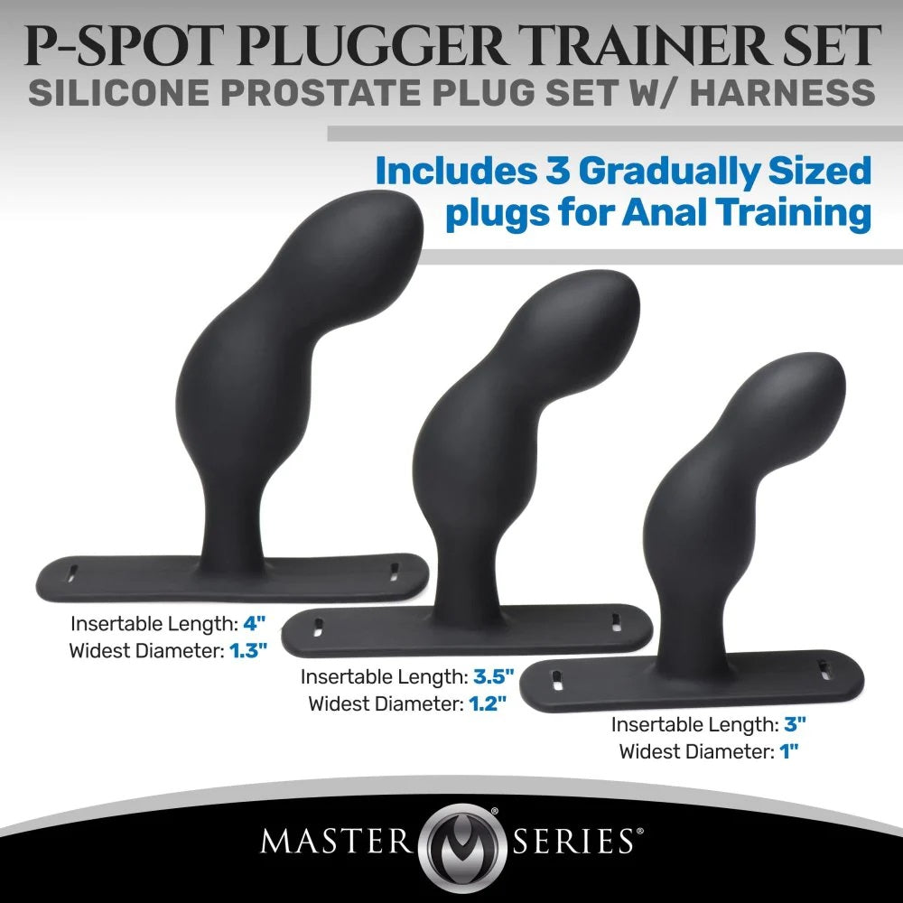 Prostate Stimulators Belt P-Spot Plugger Set of 3 pcs