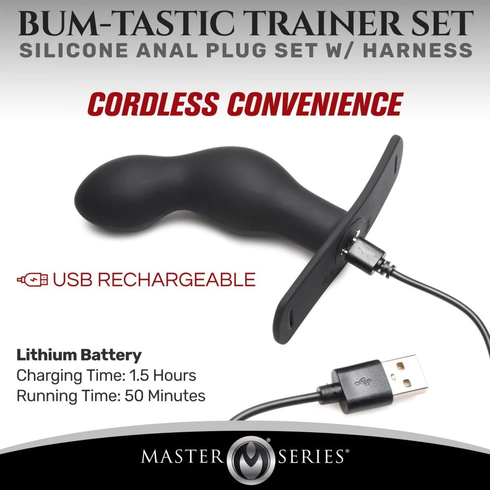 Prostate Vibrator with Belt and Remote P-spot Plugger