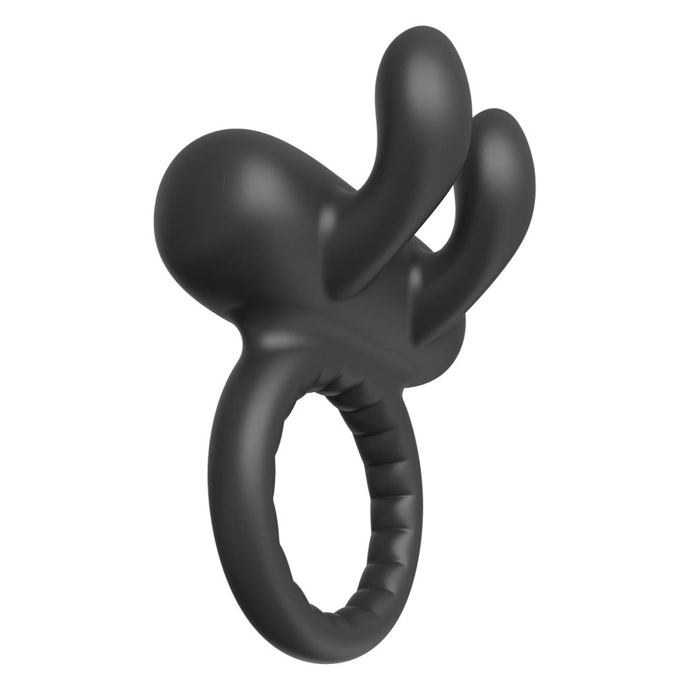 Rabbit Ramrod Rechargeable Silicone Cock Ring with Clitoris Stimulator