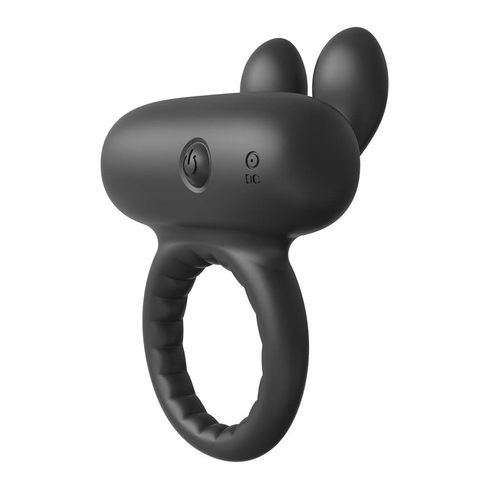 Rabbit Ramrod Rechargeable Silicone Cock Ring with Clitoris Stimulator