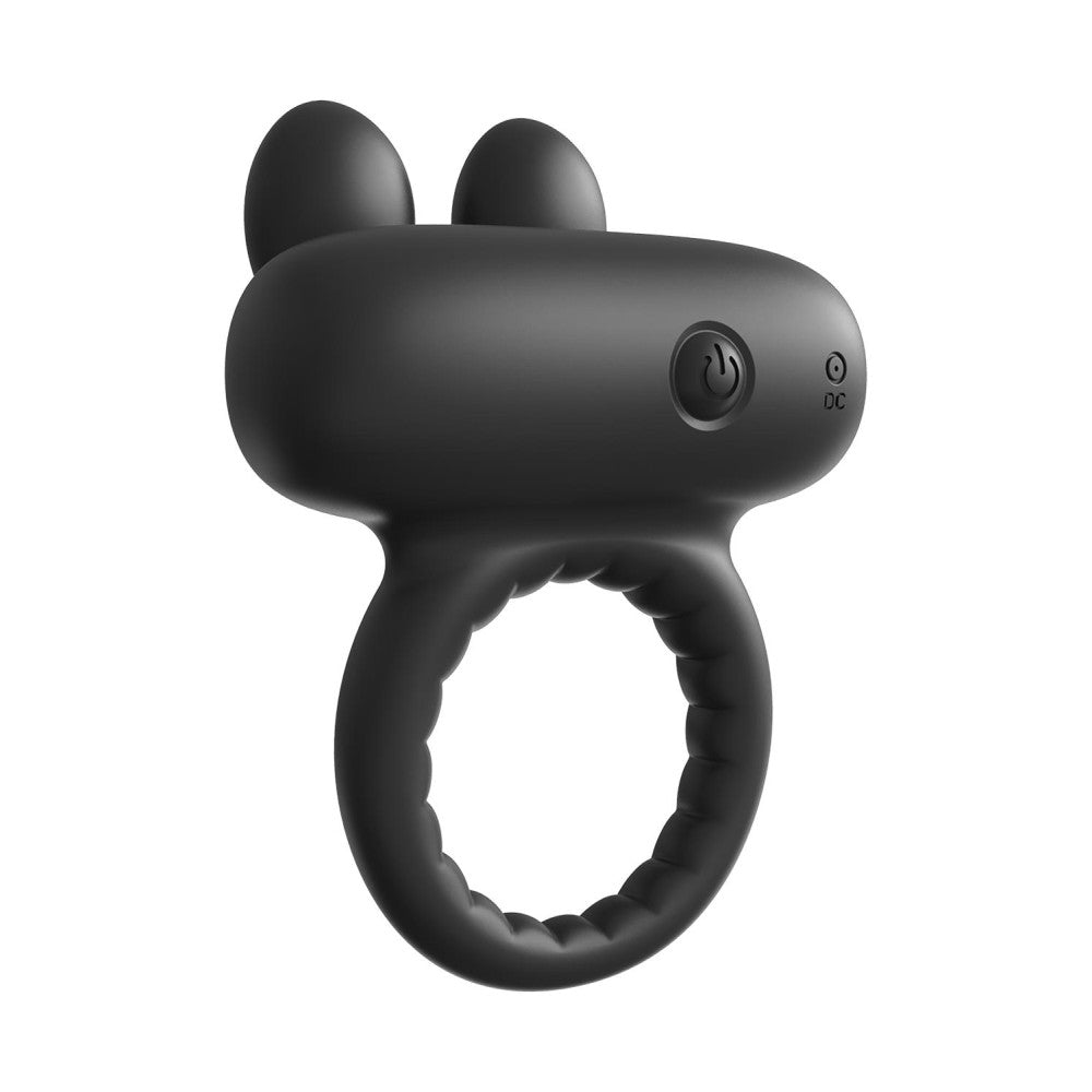Rabbit Ramrod Rechargeable Silicone Cock Ring with Clitoris Stimulator