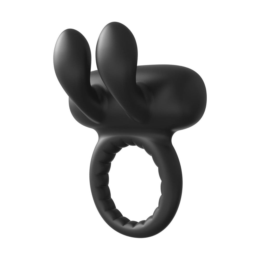 Rabbit Ramrod Rechargeable Silicone Cock Ring with Clitoris Stimulator