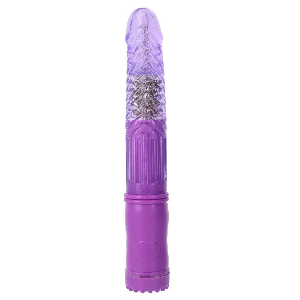 Rabbit Vibrator with Rotating End and Pearls GC Purple
