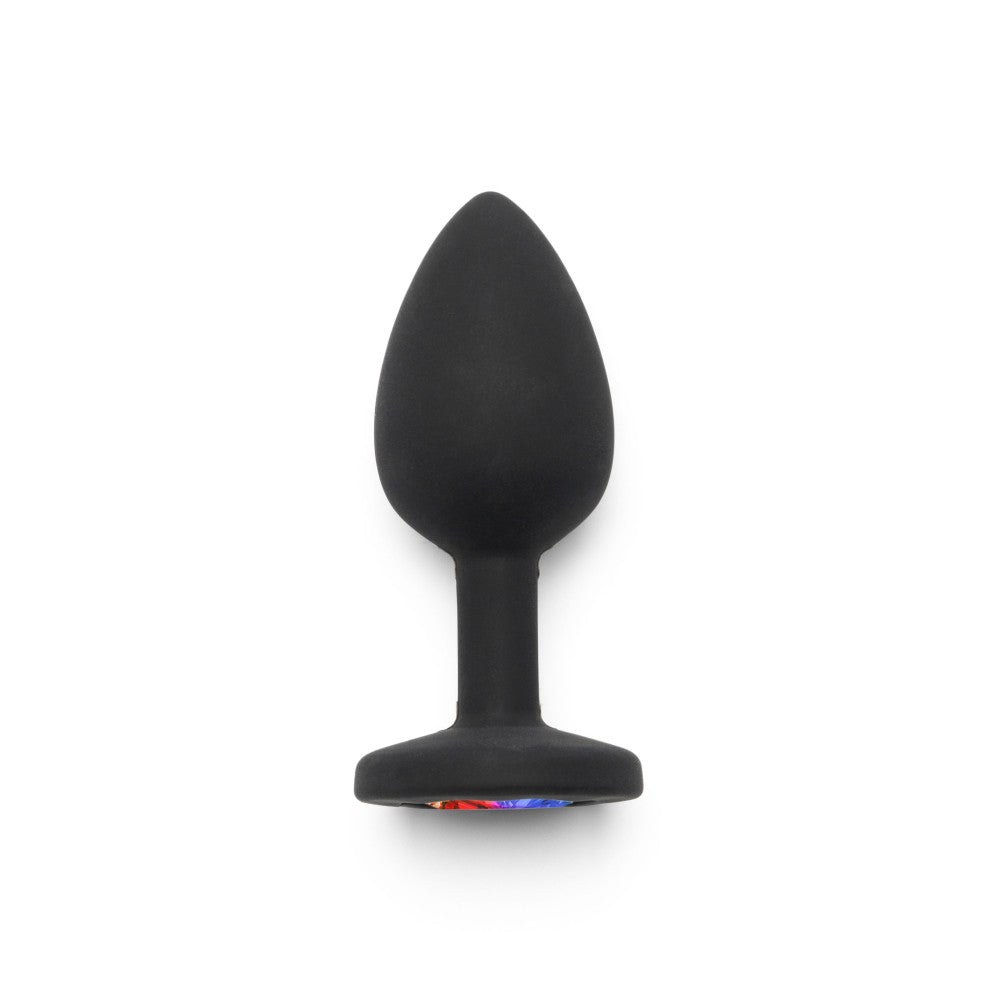 Rainbow Booty Jewel S Crystal Silicone Butt Plug