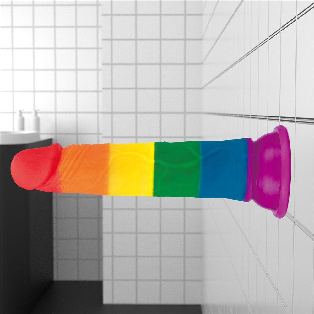 Rainbow Pride Realistic Dildo 7"