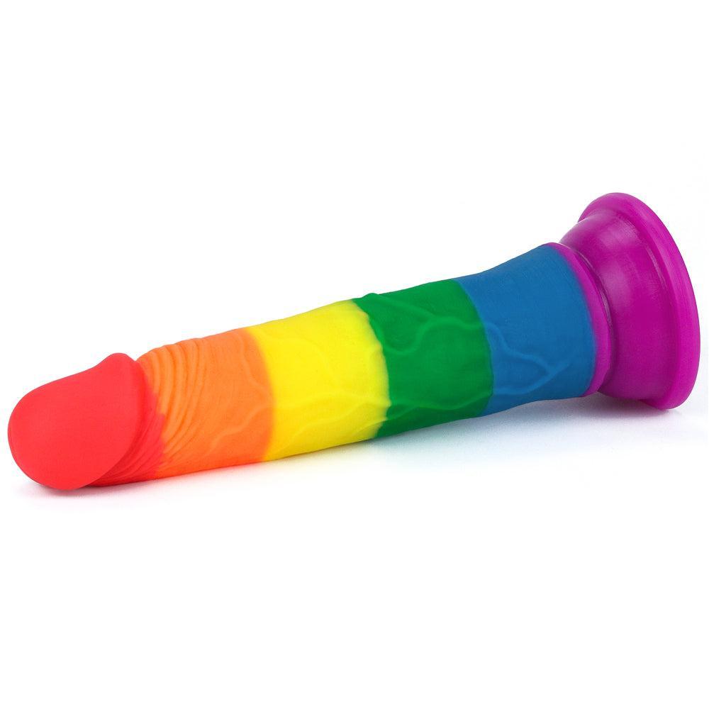 Rainbow Pride Realistic Dildo 7"