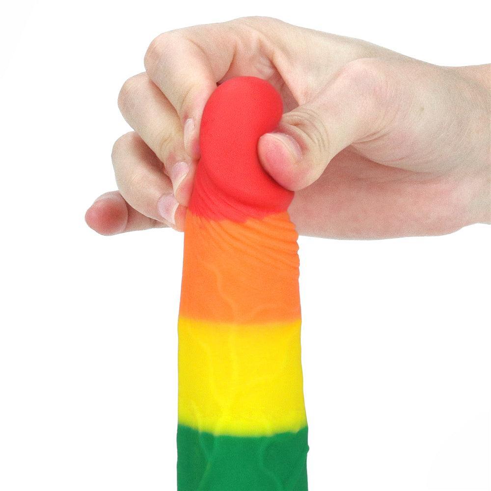 Rainbow Pride Realistic Dildo 7"