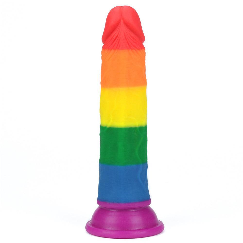 Rainbow Pride Realistic Dildo 7"