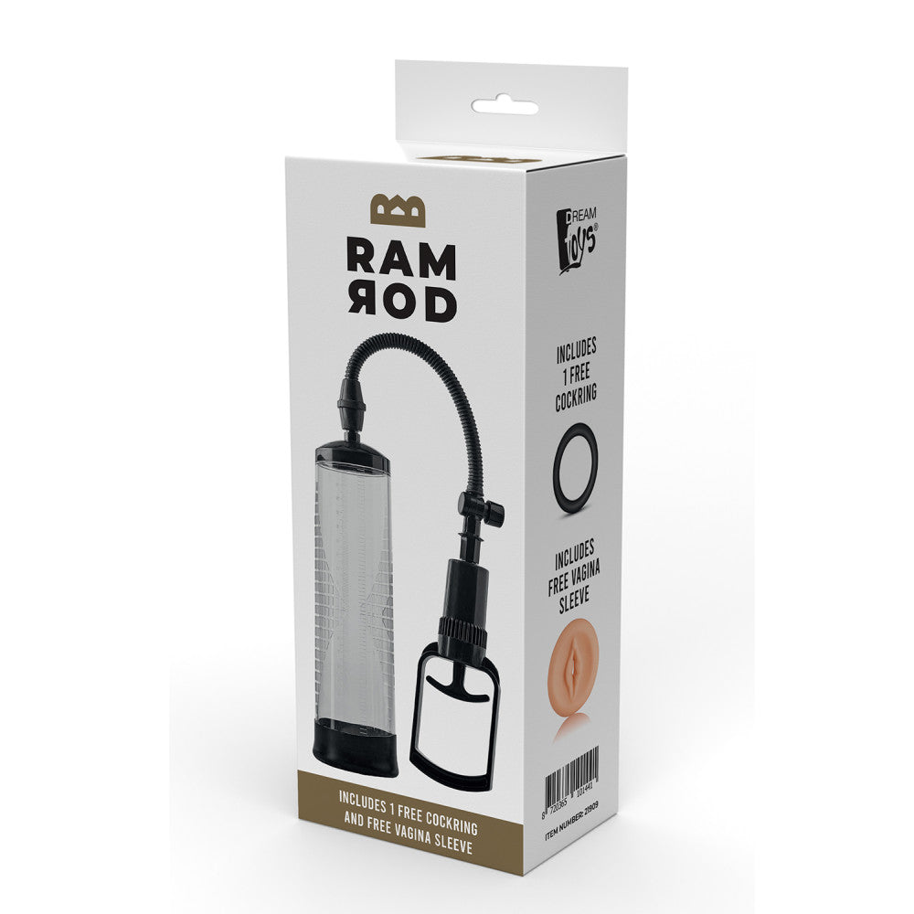 Ram Rod Vacuum Penis Pump with 2 Tips