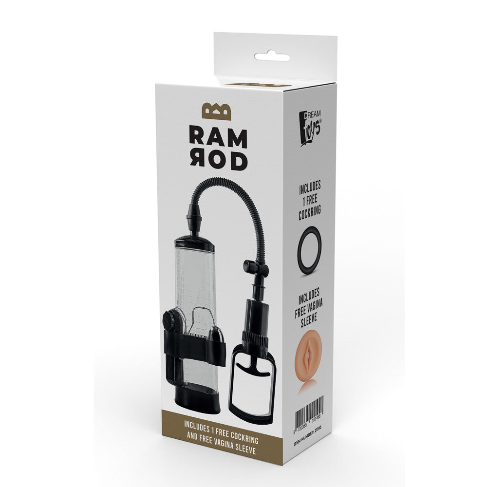Ram Rod Vibrating Penis Pump with 2 Tips