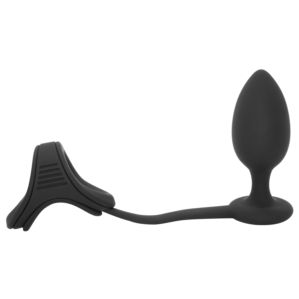 Ramrod Cockstrap Silicone Butt Plug with Cock & Balls Strap