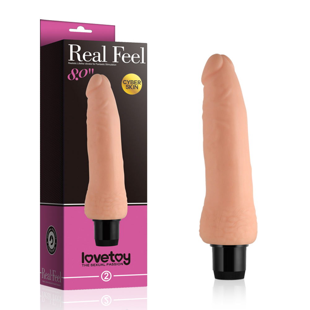 Real Feel Realistic Cyberskin Vibrator 8"