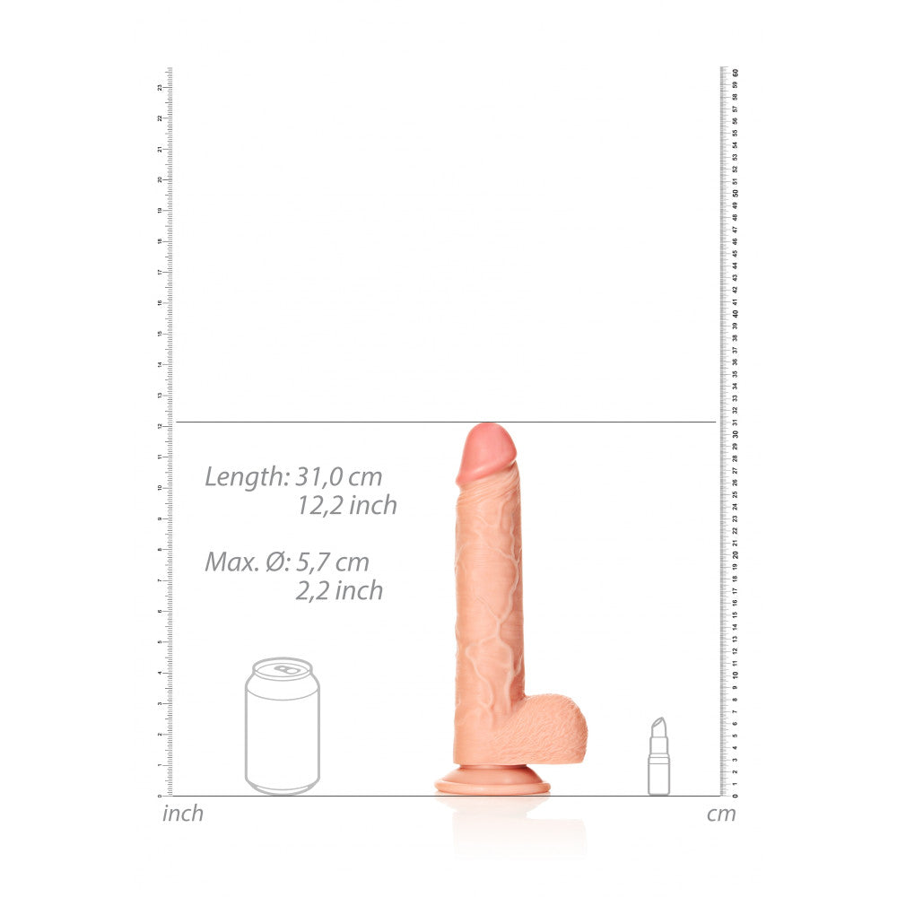 Real Rock 11" Large Realistic Testicle Dildo