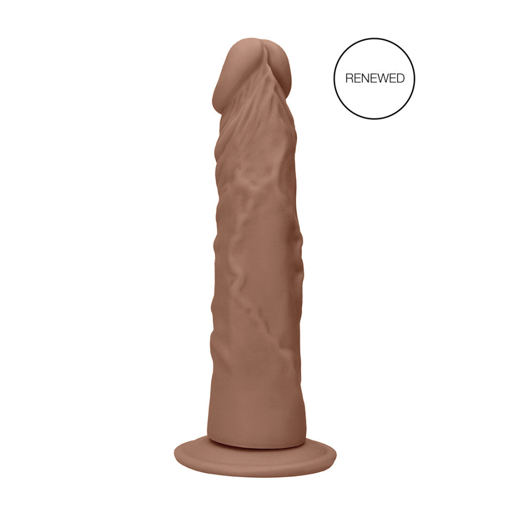 Real Rock 8'' Mocha Flexible Realistic Cyber Skin Dildo