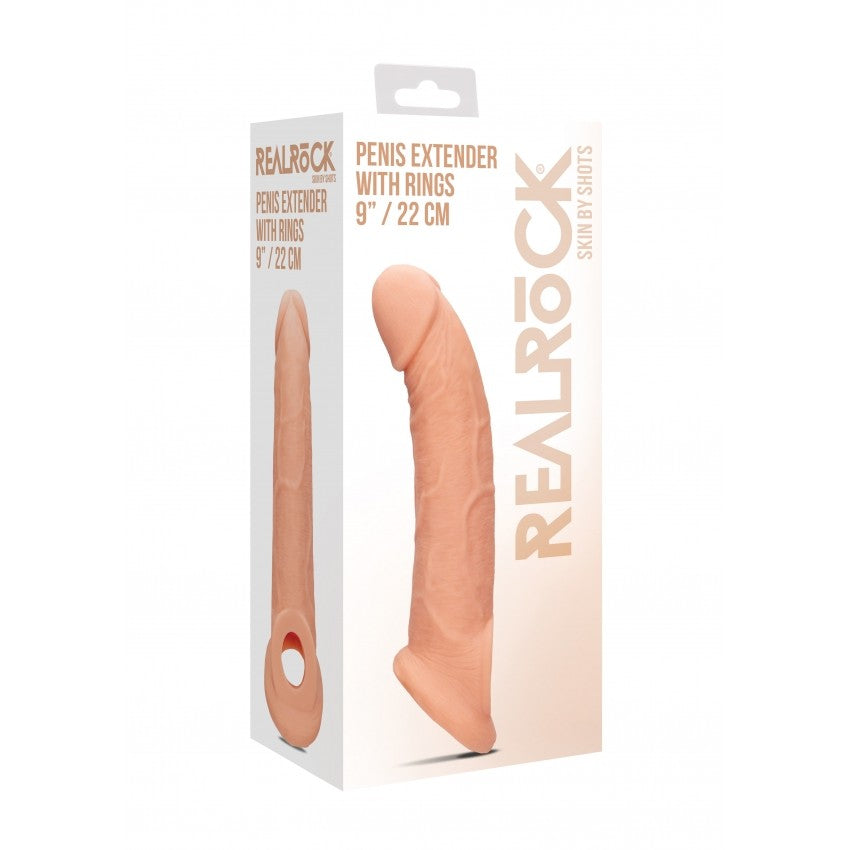 Real Rock Cyber Skin Penis Extender with Testicle Grip