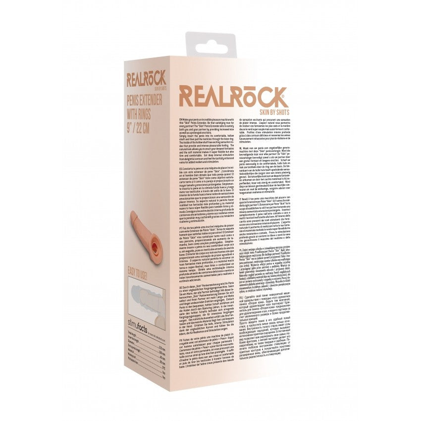 Real Rock Cyber Skin Penis Extender with Testicle Grip