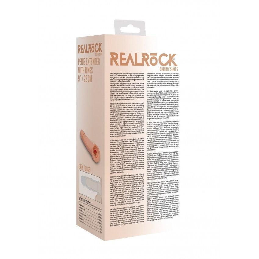 Real Rock Cyber Skin Penis Extender with Testicle Grip
