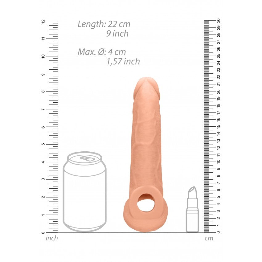 Real Rock Cyber Skin Penis Extender with Testicle Grip