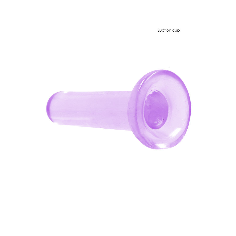 Real Rock Flexible Jelly Dildo 5" Purple