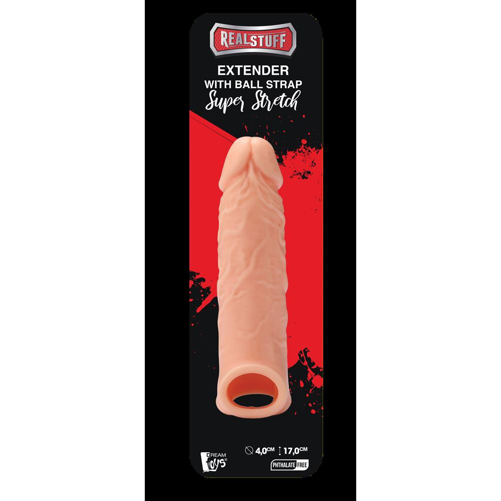 Real Stuff Penis Extender with Ball Strap 6.5"