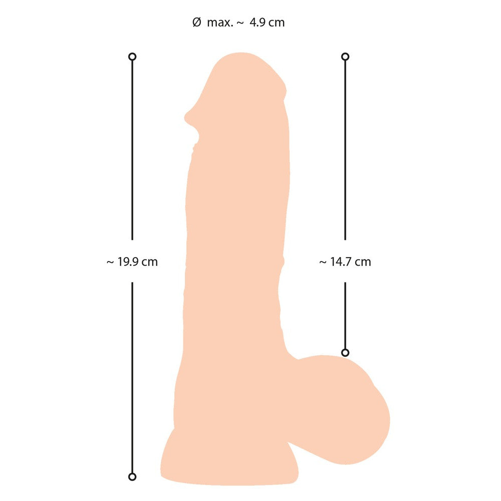 Realistic Cyber Skin Dildo Nature Skin 20cm.
