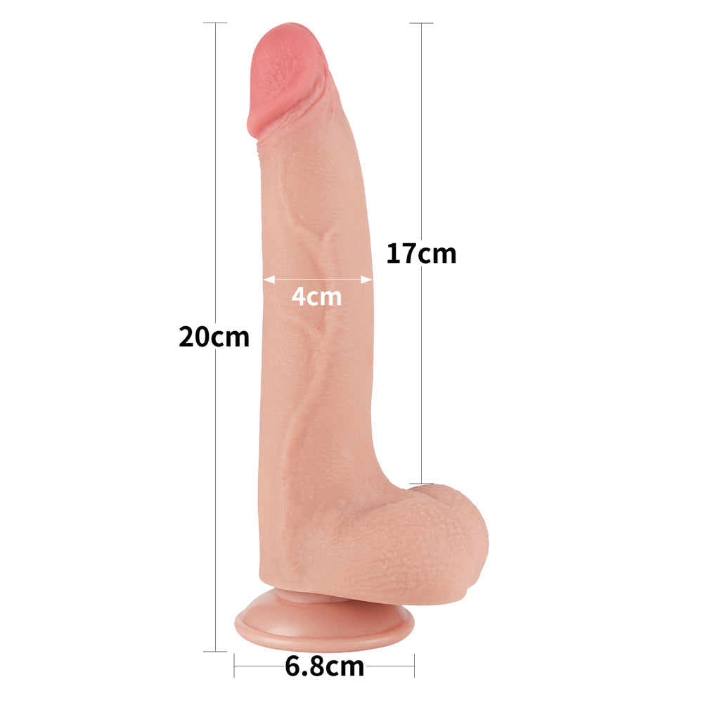 Realistic Dildo Sliding-Skin Dong 8.5"