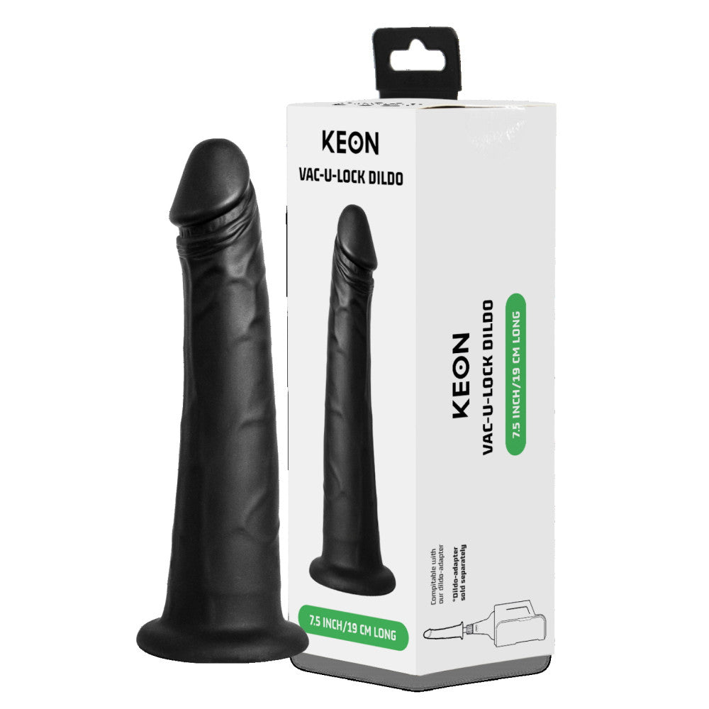 Realistic Dildo with Vacuum-Lock Grip Keon Black