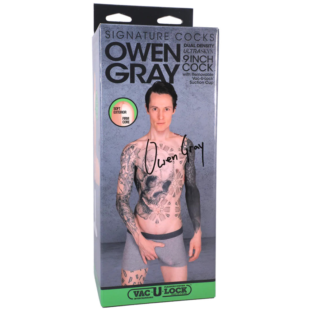 Realistic Double Layer Dildo with Vac-U-Lock attachment Doc Johnson Owen Gray