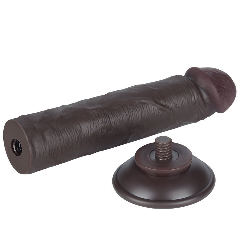 Realistic Double Layer Sliding-Skin Dildo 8"
