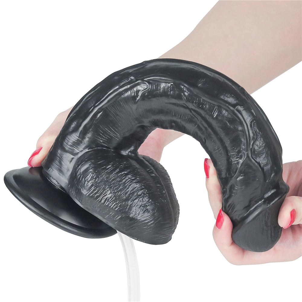 Realistic Ejaculating Dildo Squirt Extreme 10" Black