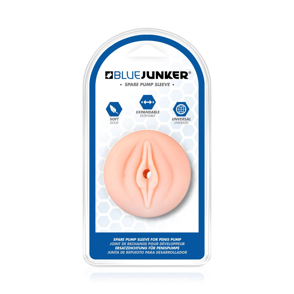 Realistic Penis Pump Blue Junker Vagina Sleeve