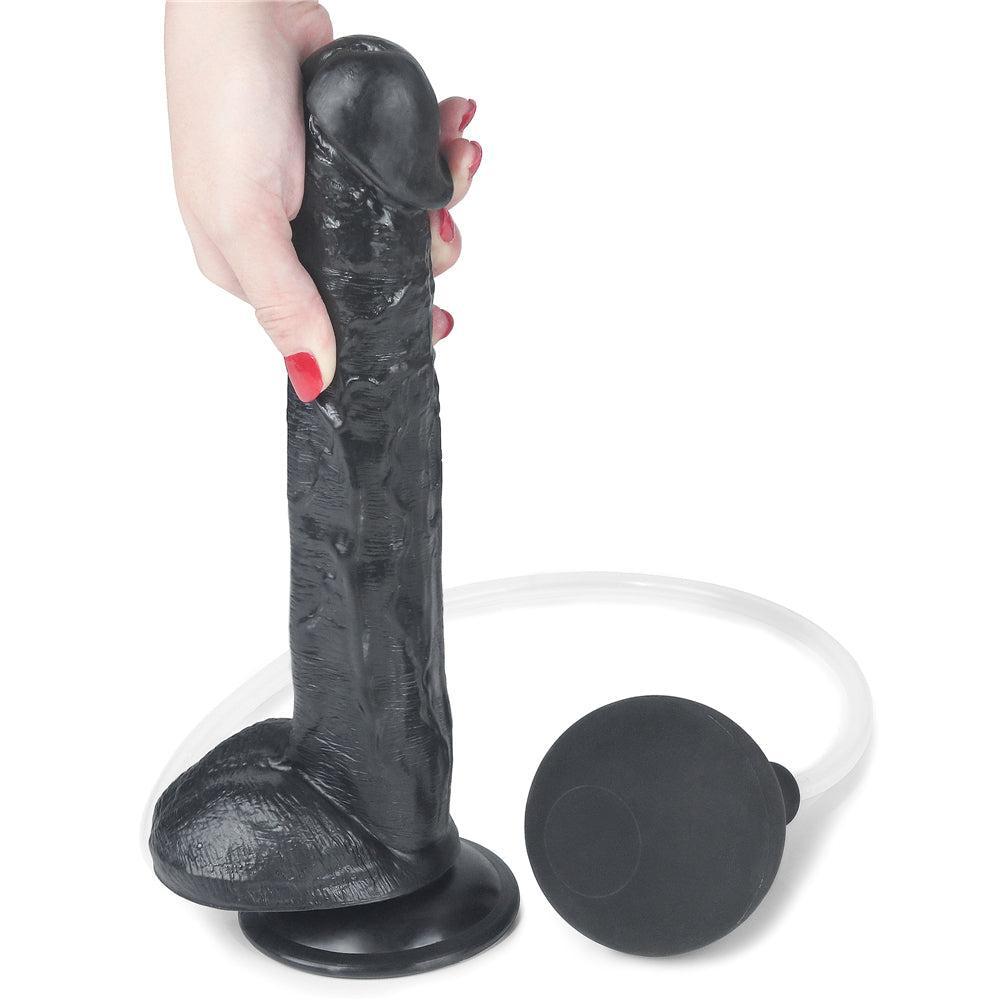 Squirt Extreme Realistic Ejaculating Dildo 11" Black