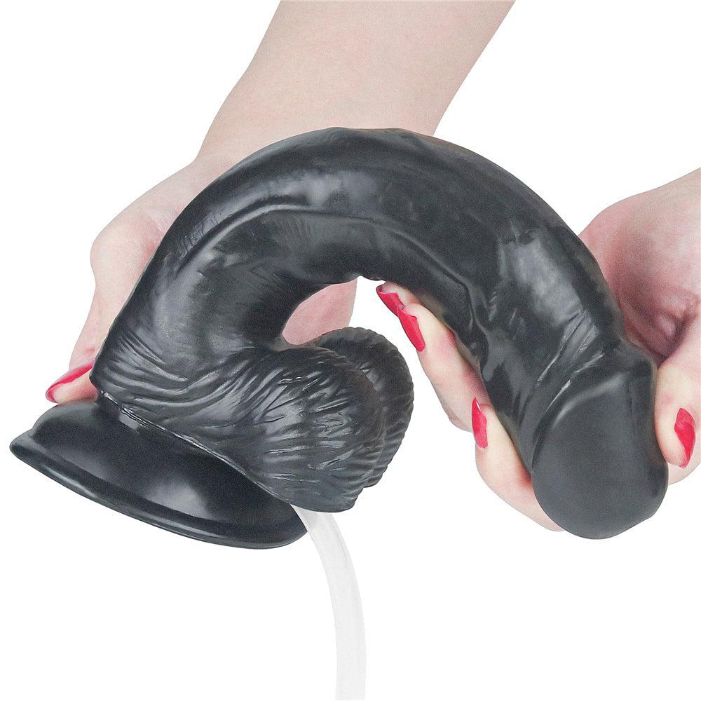 Squirt Extreme Realistic Ejaculating Dildo 9" Black