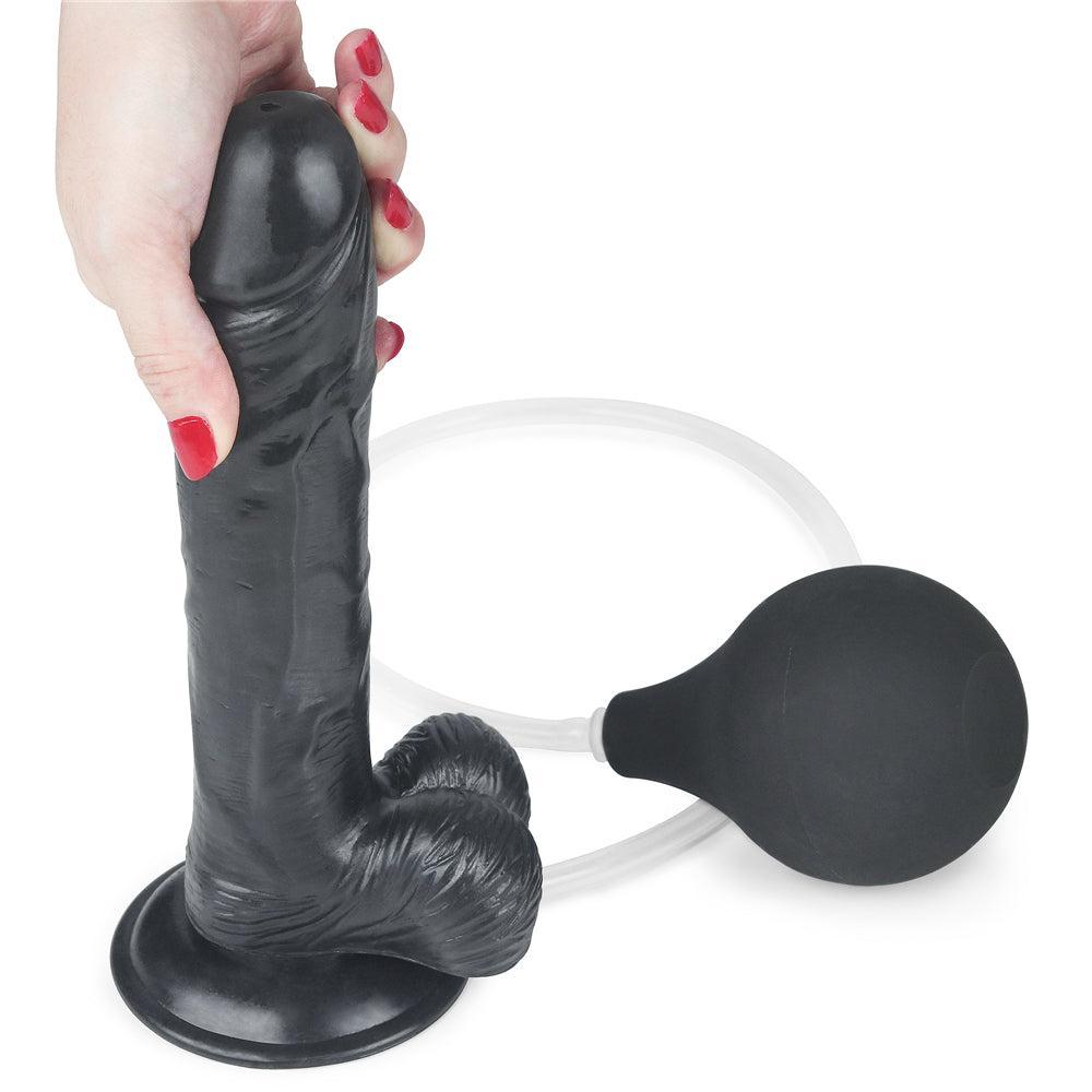 Squirt Extreme Realistic Ejaculating Dildo 9" Black