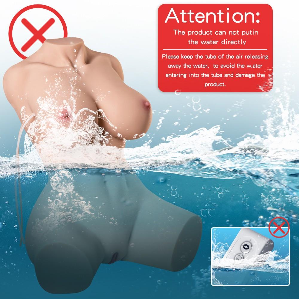 Realistic masturbator body with thrusts and vibrations Muriel