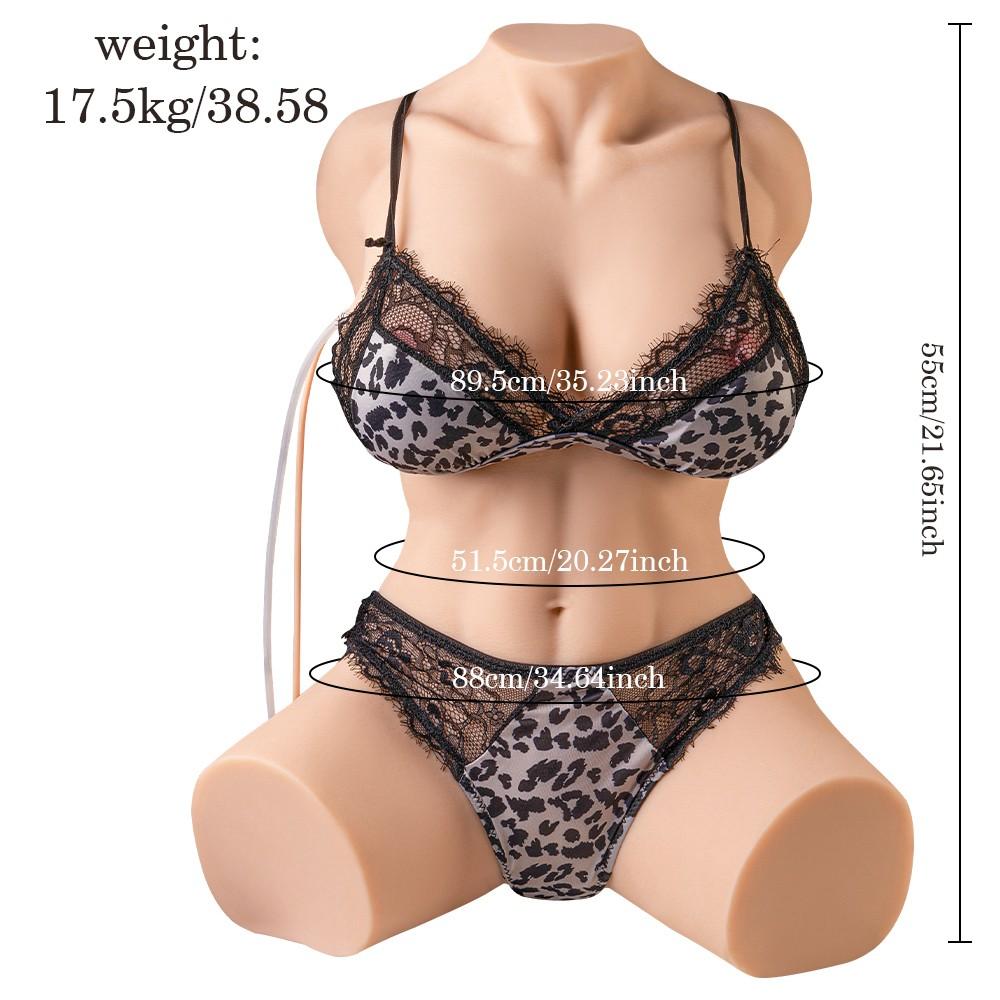 Realistic masturbator body with thrusts and vibrations Muriel