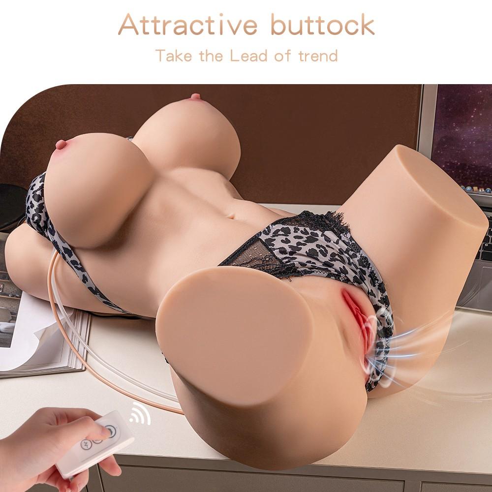 Realistic masturbator body with thrusts and vibrations Muriel