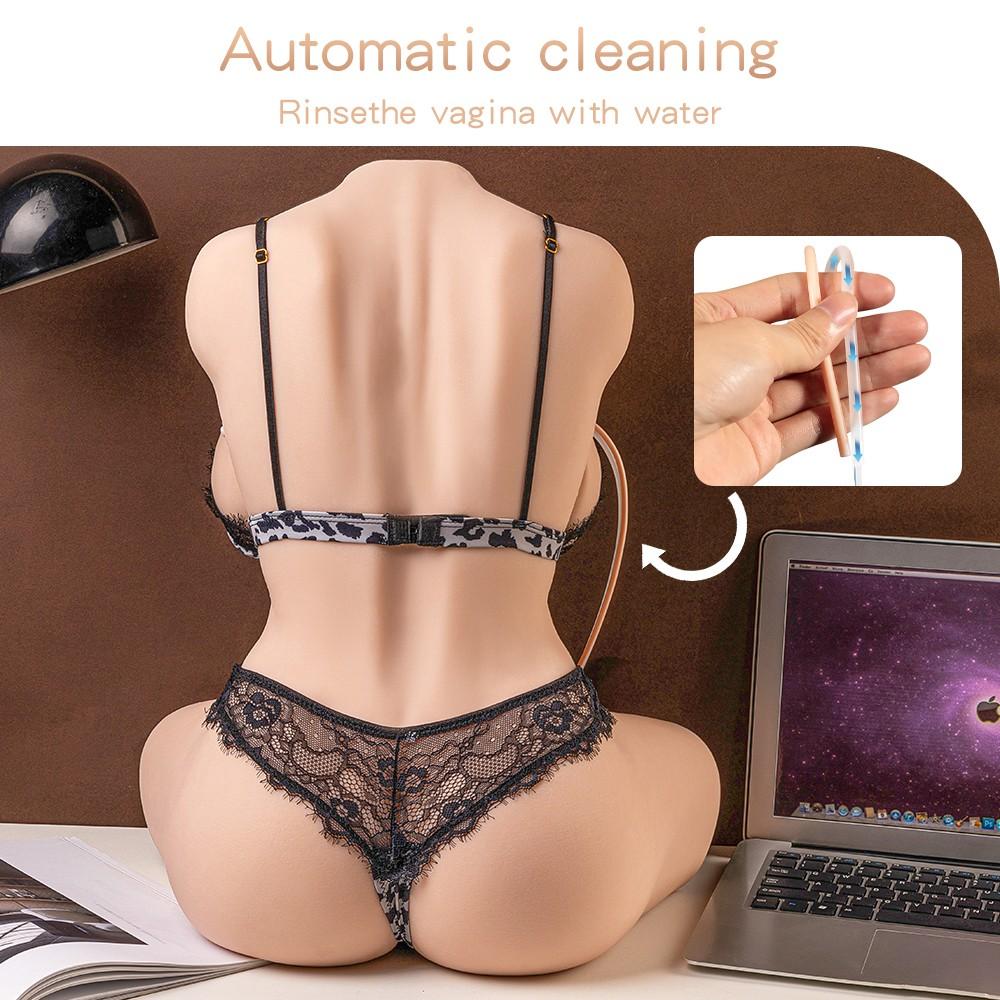 Realistic masturbator body with thrusts and vibrations Muriel