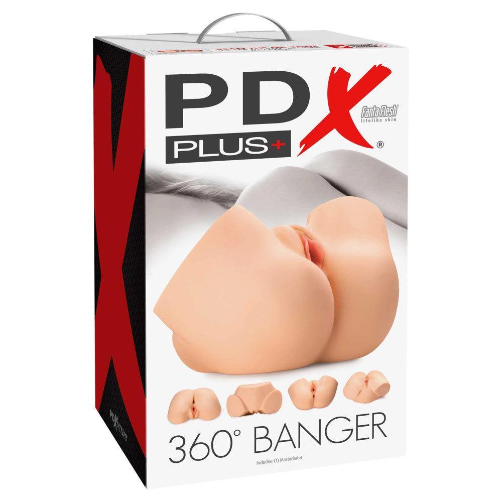 Realistic vagina and anus masturbator PDX Plus 360 Banger